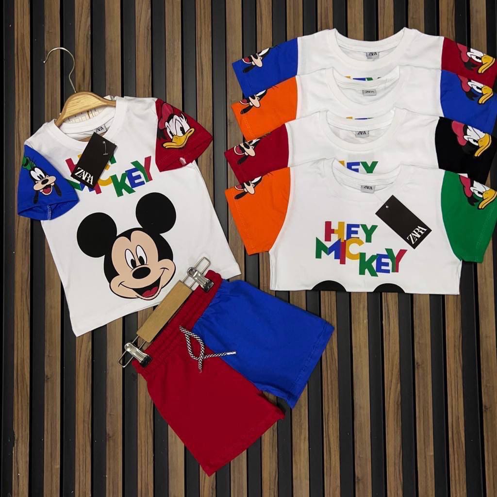 MICKEY COLORFULL SHORT BABY BOY