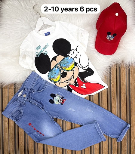 [BB2010-02] MICKEY RED JEANS FULL SET