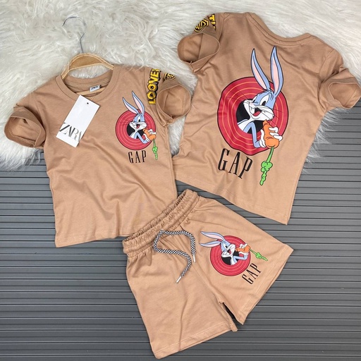 [BB3007-03] GAP BROWN SHORT FULL SET BOY